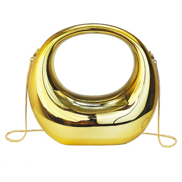 Large Crescent Moon Acrylic Evening Clutch Purse Top-Handle Unique Hobo Bag T_T - Picture 1 of 6